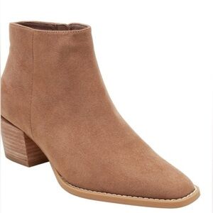PAOLO Windy Snip Toe Western Ankle Bootie NEW In Mushroom